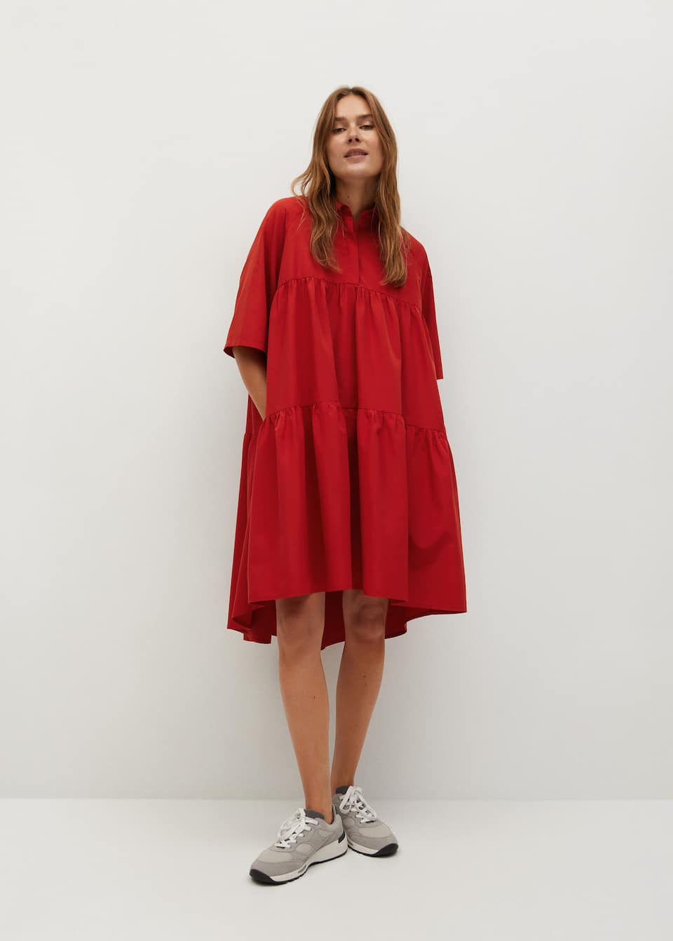 Oversize shirt dress - mango
