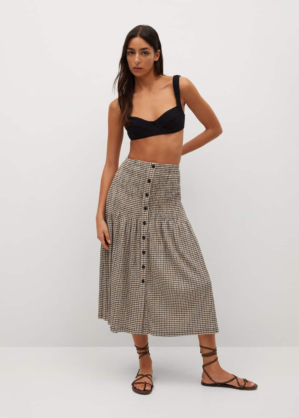 gonna pied de poule mango