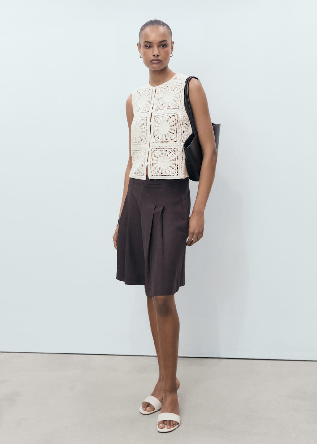 Mango Crochet Knitted Waistcoat