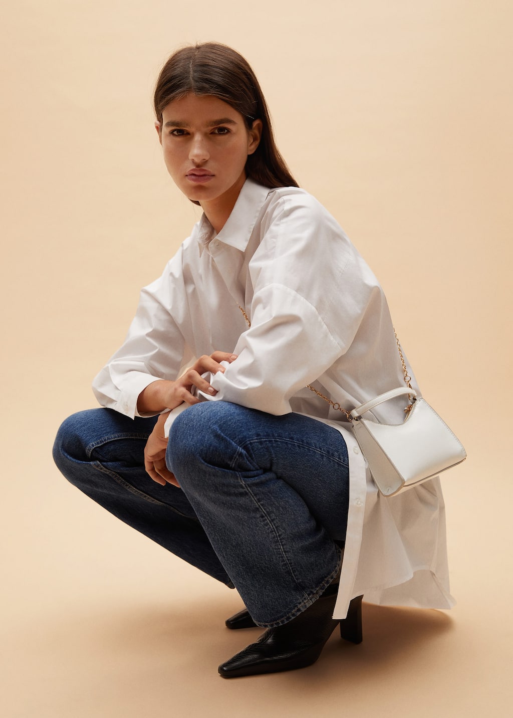 chain mini bolsa mango