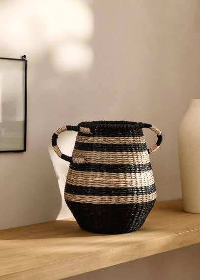 Mango Home Basket Brown In Brown