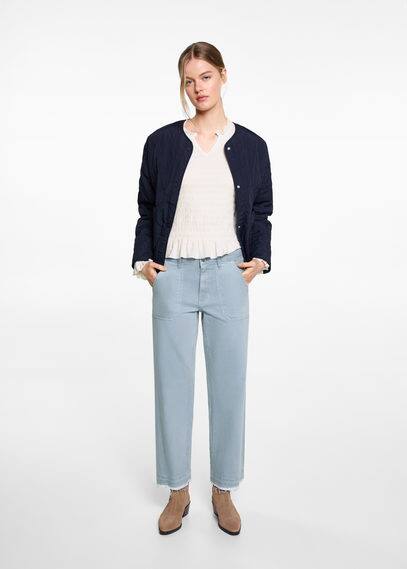 Mango Teen Trousers Blue In Blue