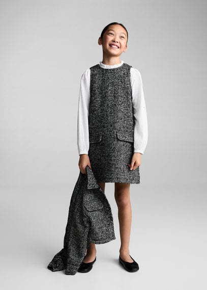 Mango Kids' - Jupe Salopette Noir - 11 - Enfants In Black