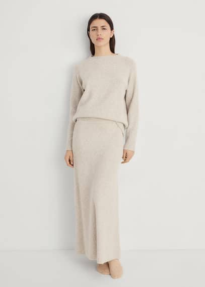 Mango Home Pyjama Skirt Beige In Beige
