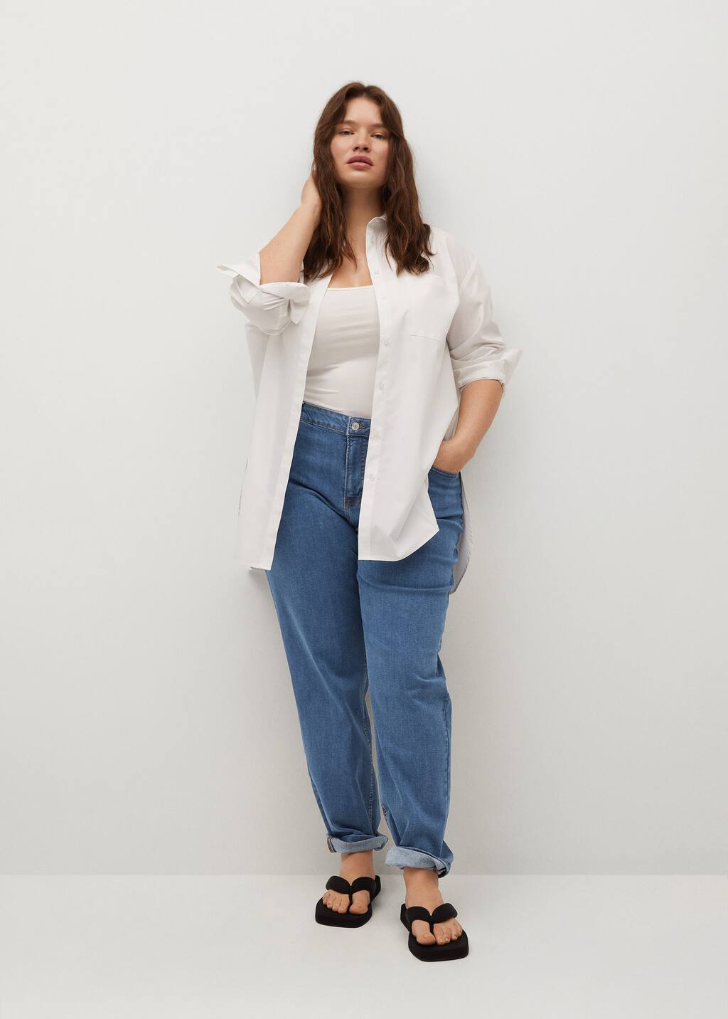 Jeans relax - Mujer | Mango España