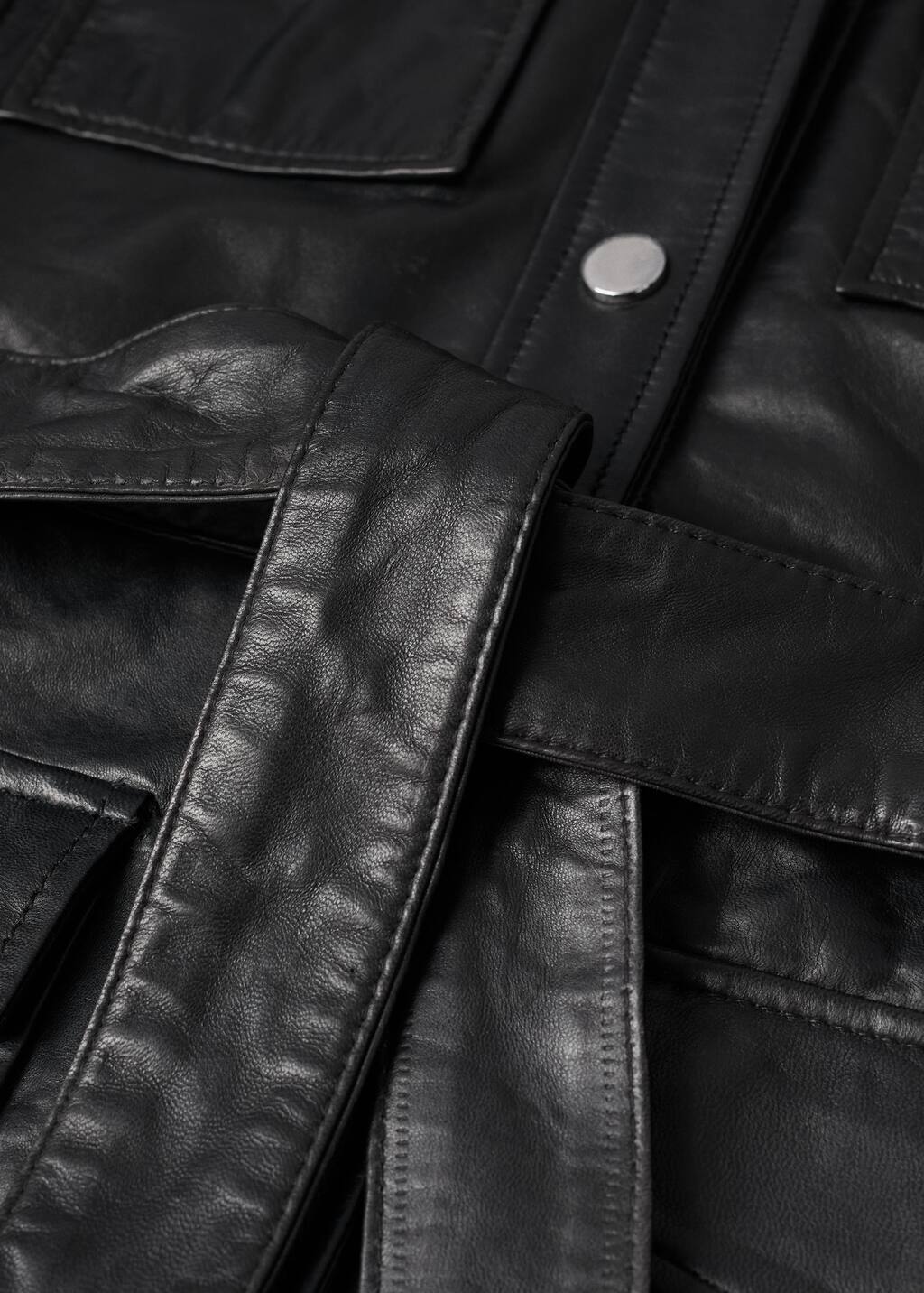 mango esther leather jacket