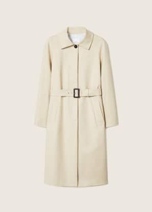 Trench with adjustable waist