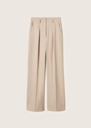 Pleated suit pants