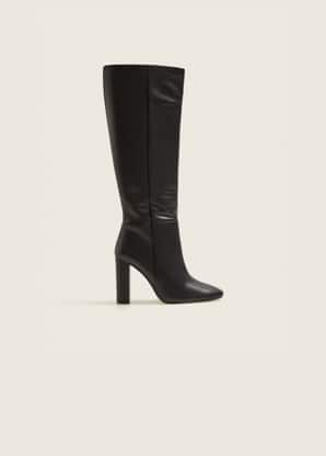 Tall leather boots