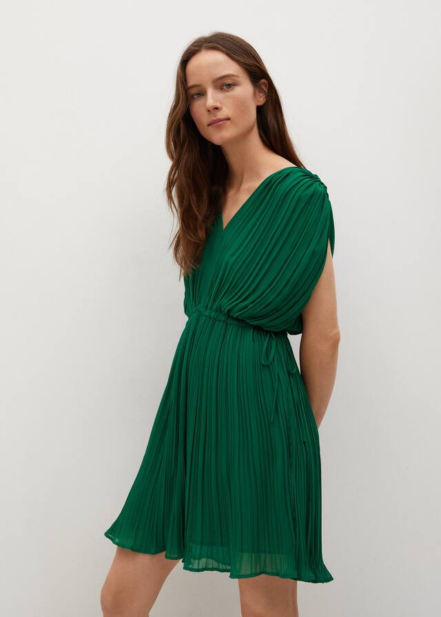 Φόρεμα κοντό πλισέ - Μεσαίο πλάνο